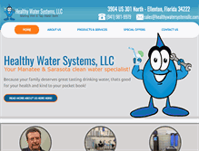 Tablet Screenshot of healthywatersystemsllc.com